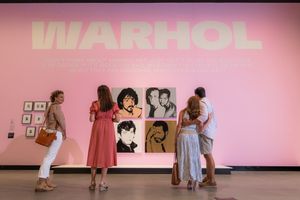 Exhibition view: [Andy Warhol][0], _Pop Masters: Art from the Mugrabi Collection, New York_, HOTA Gallery, Gold Coast (18 February–4 June 2023). Courtesy HOTA Gallery.  


[0]: https://ocula.com/artists/andy-warhol/